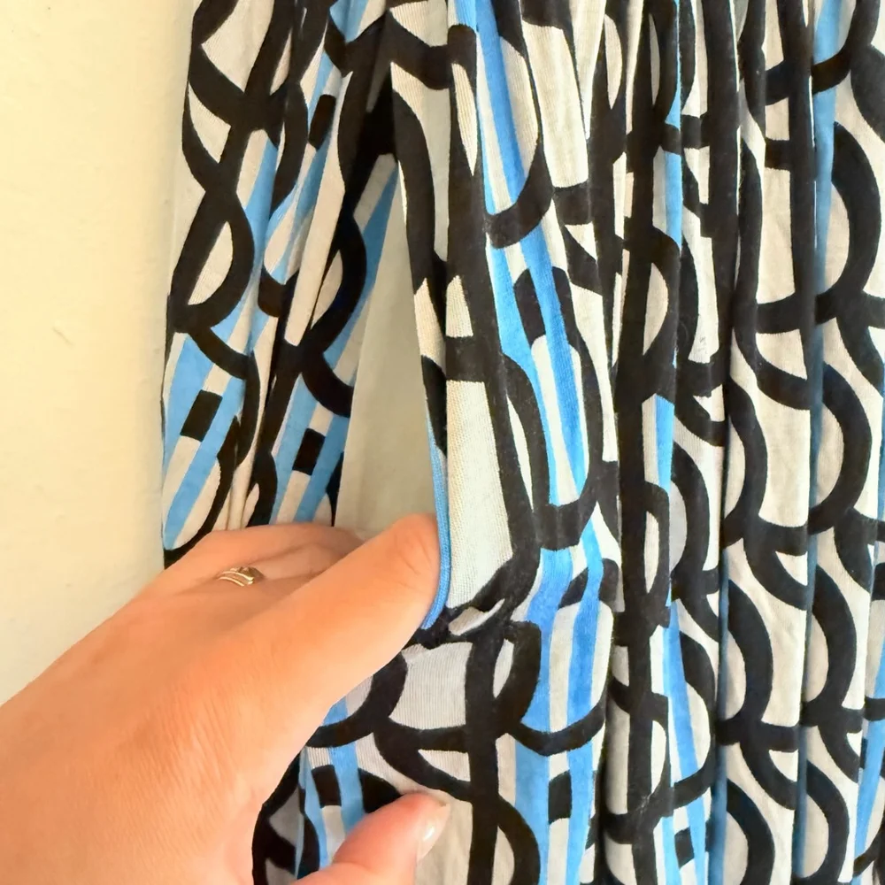 Plenty by Tracy Reece Women's Blue/Black/White Strapless Dress Size Small NWT - Picture 5 of 8